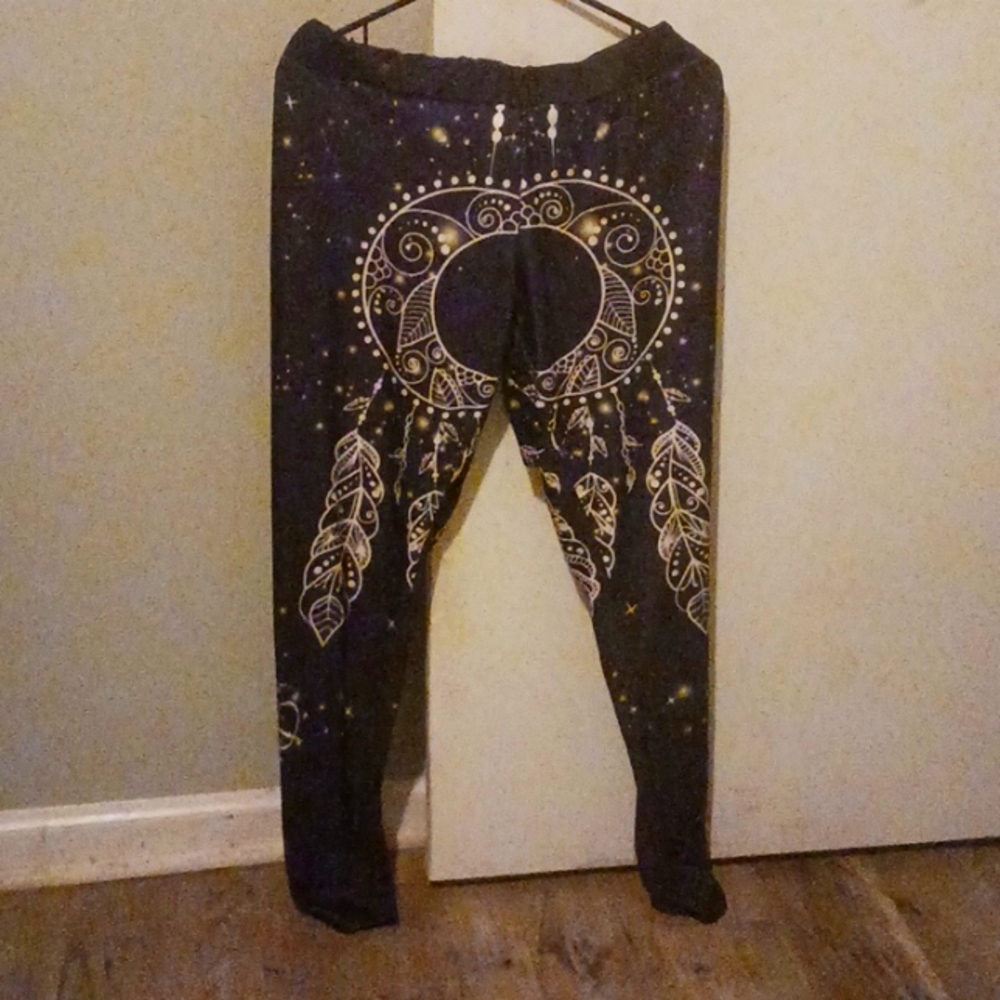 2 pair/ Stretch Print Pants.